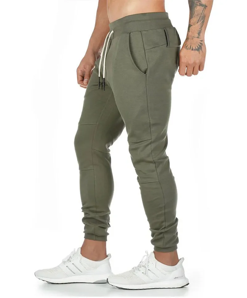 Men's Cotton Sport Trousers Fitness Running Training Pants Cross-Border Long Pants Comfortable Breathable Sports Wear