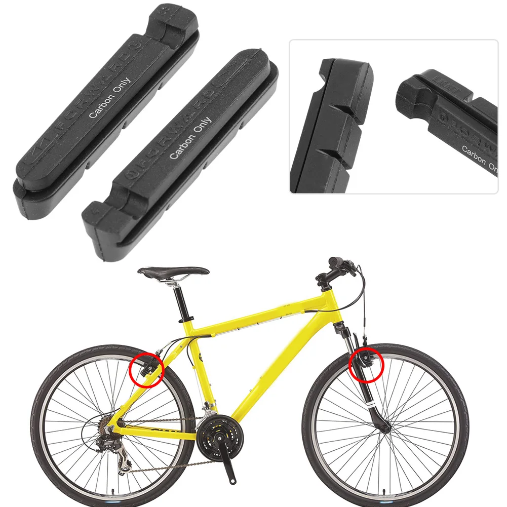 자전거 로드 고무 로드 바이크 켈리퍼 브레이크 인서트 블록, 신발 사이클링 자전거 수리 도구 블록, 1 쌍