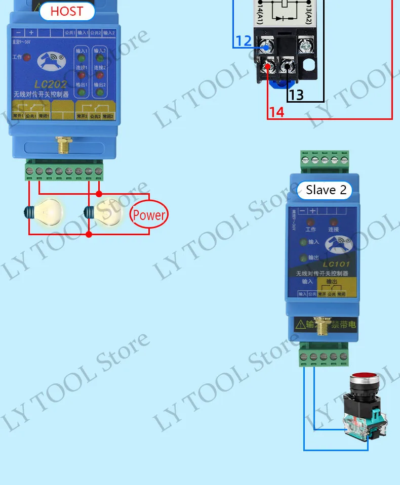 Switch Quantity Wireless Transmission Module Remote Control Relay Output Water P