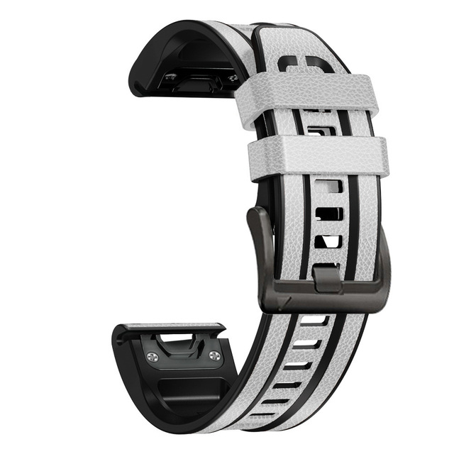Watchbands For Garmin Fenix 7 7X 6 6X Pro 5 5X Plus 3HR Smart Watch Leather+Silicone Quick Easyfit Wrist Straps Bracelet