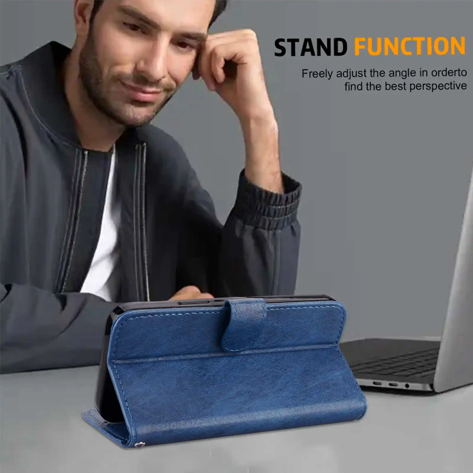 Premium Magnetic Flip Leather Wallet Phone Case