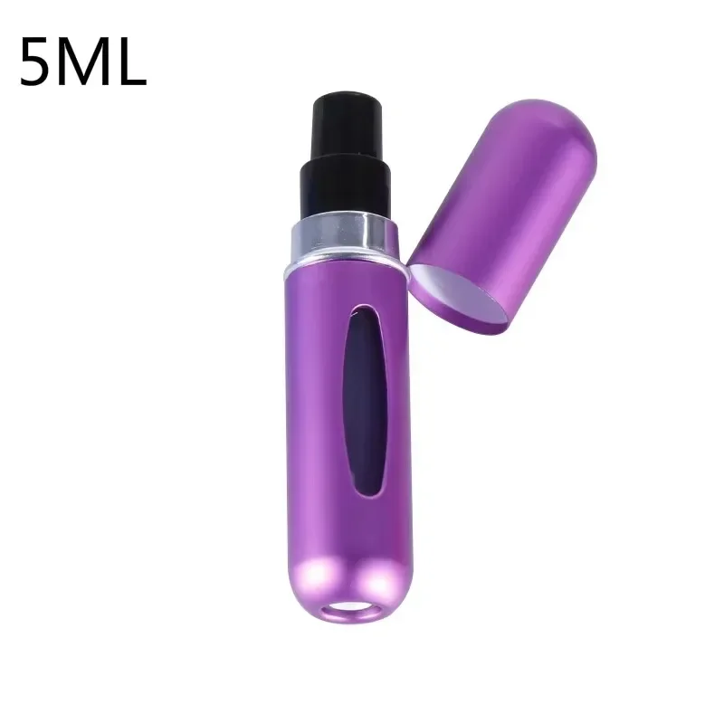 Compact Refillable Travel Perfume Atomizer - Portable 8ml/5ml Spray Bottle