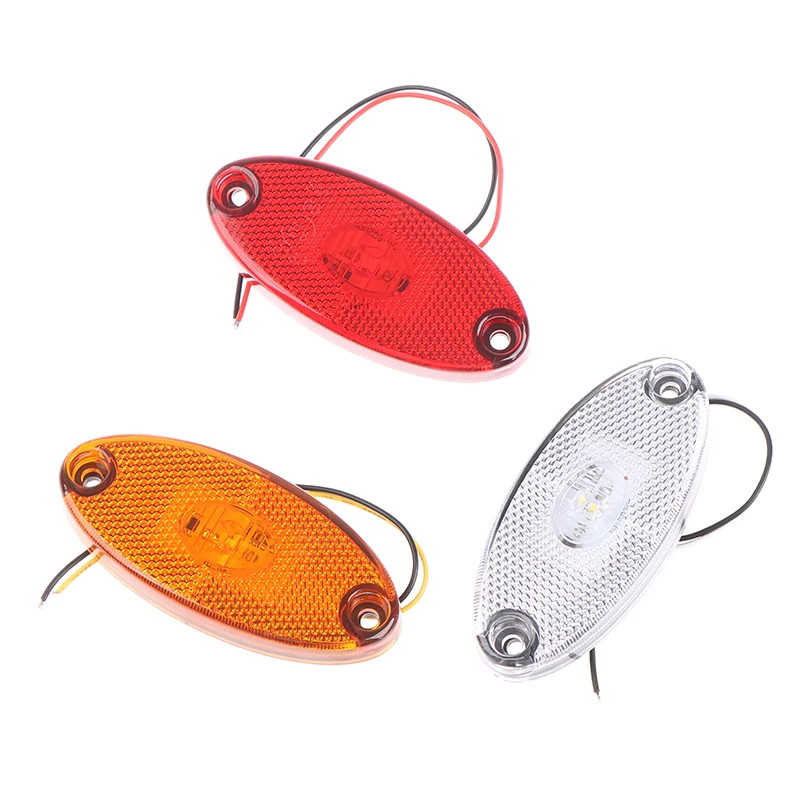 Jeep Wrangler Jk Luci Ingombro Camper Web Truck 2 X Luce Di Posizione Laterale In Gomma 12V 24V, Bianco, Rosso, Per Autocarro Rimorchio, Rimorchio, Carro Attrezzi, Su Una Roulotte Lunga E Inclinata - Foto 12