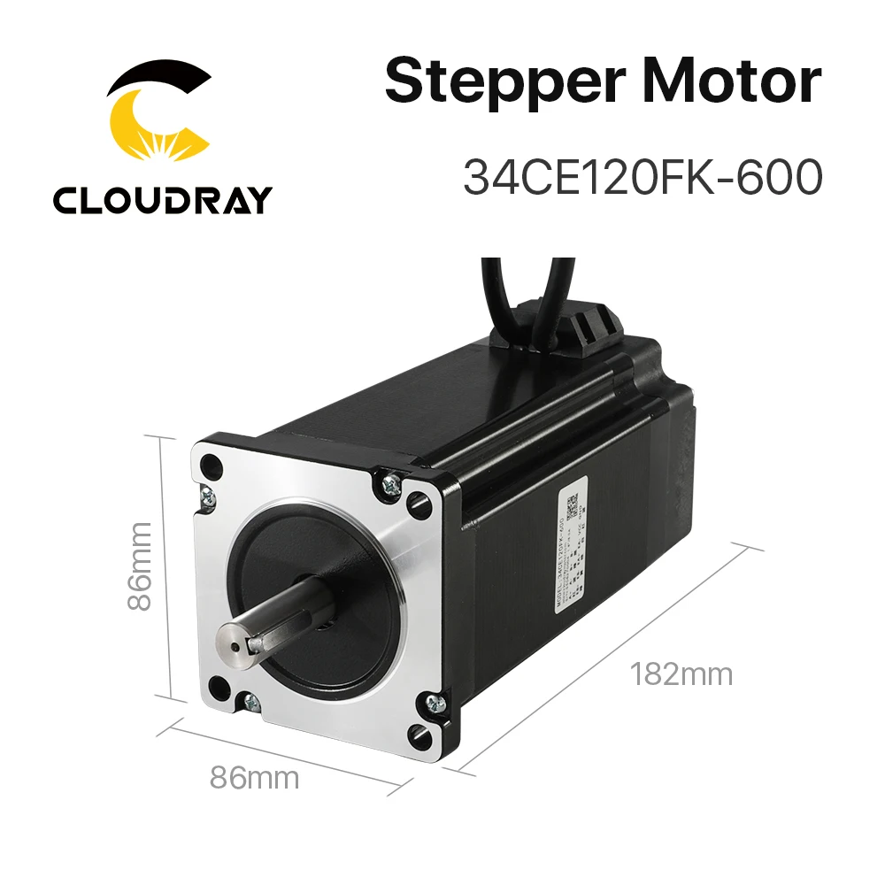 Cloudray Nema 34 Closed Stepper Motor Kit With Encoder 12N.m Closed Loop Stepper Motor Easy Servo Driver With 1.5m Free cable - 2
