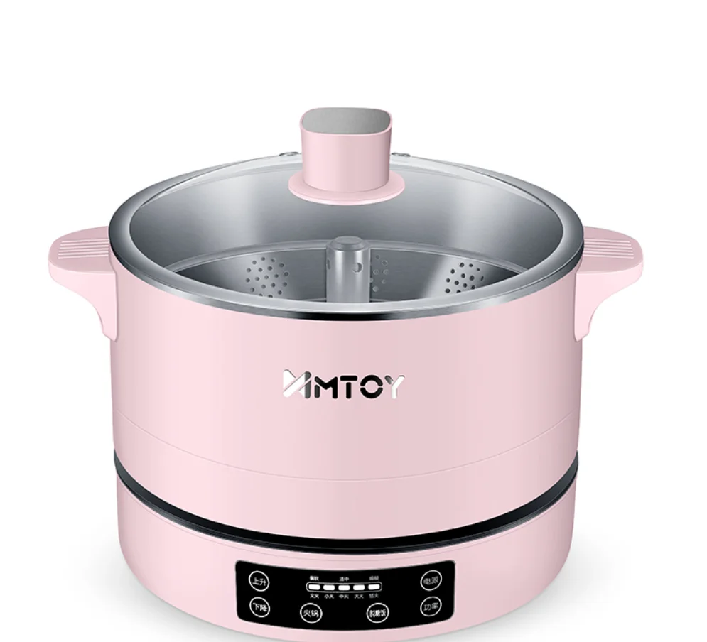 Hot Pot Elettrico Doppio Da 5,5 Litri - 1600W, Divisorio, 3 Velocità, Per Fondute, Arrosti E Verdure
