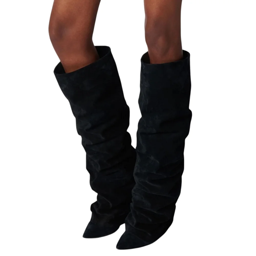 

Sexy Modern Ladies Over The Knee Boots Autumn Winter Party Night Club High Heels Fashion Long Boots Pointed Toe Shoes Woman New