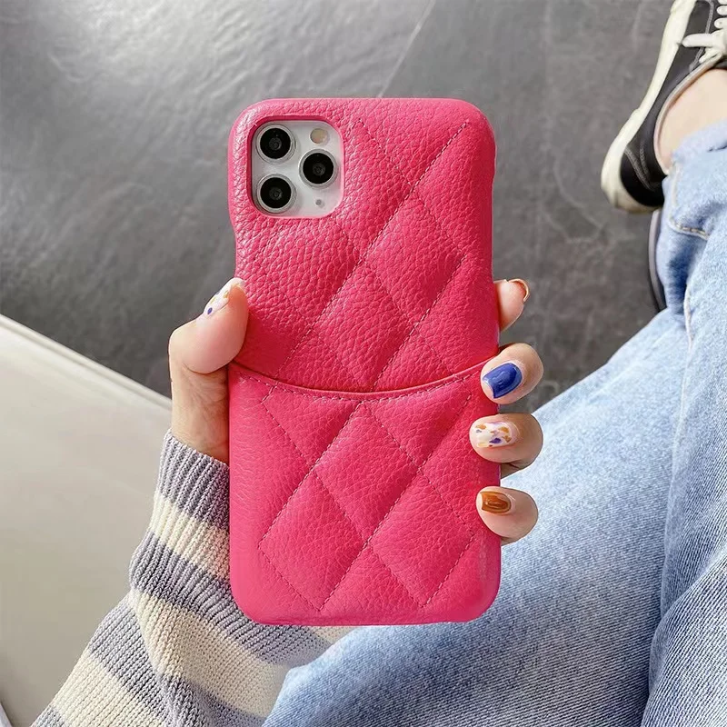 Designer Real Cow Leather Wallet Case Phone Case For Iphone 12promax 12pro 13 11promax 12 Xr Phone Case With Card Pocket Mobile Phone Cases Covers Aliexpress