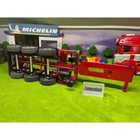 FuryBear 3 Axles Frame Trailer For 1/14 RC Tractor Truck Assembled Painted Tamiyaya Tipper Construction Car TH20586-SMT9 2