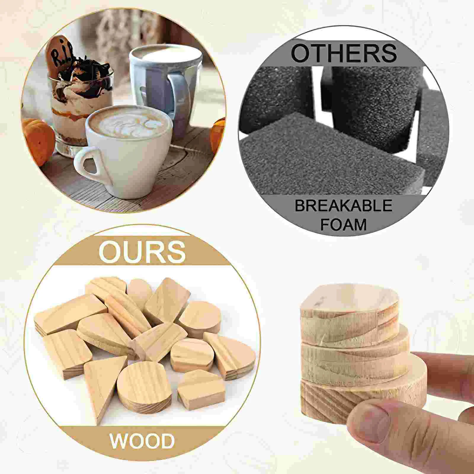 14 Ceramic Mug Handle Molds, Wooden Pottery Tool Kit For Making