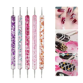 5-Piece Nail Art Dotting Pen Set 1