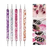 5Pcs/set Portable Nail Art Dotting Pen Crystal Beads Handle Dual-ended Drawing Painting Rhinestones Gems Pens Manicure Tools 1