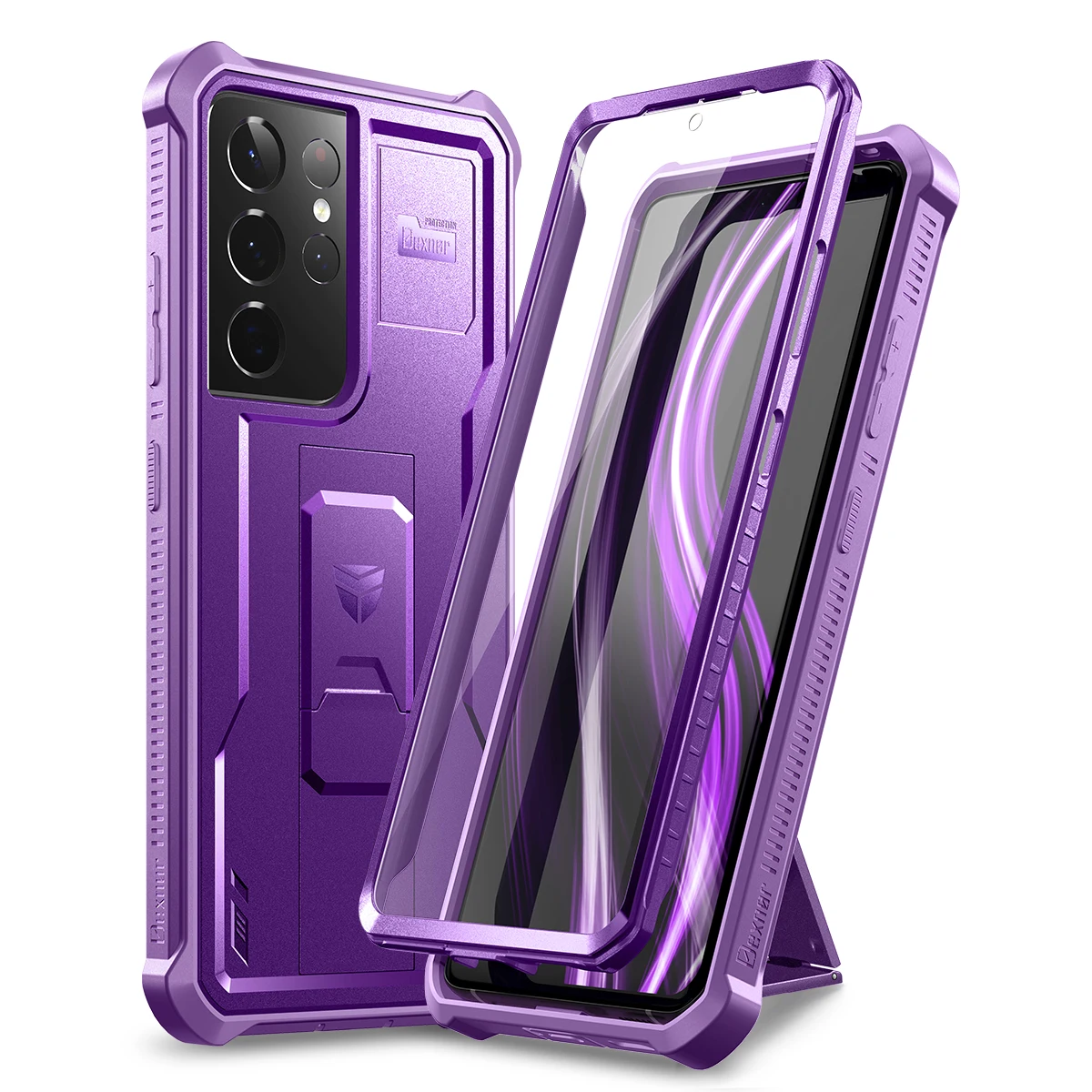 Full Body Bumper Military Grade Armor Shockproof Case with Built-in Screen Protector