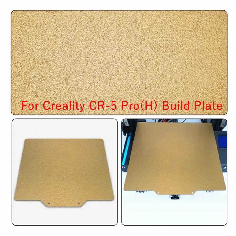 Creality CR-5 Pro(H) Bauplatte, 240 x 310 mm, strukturiertes PEI-Federstahlblech, flexible Entfernungsplatte für Creality 3D-Druckerteile