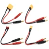 1pcs Battery Charger Cable 4.0mm Banana Male Connector To XT90/ XT60/ XT30/ T Plug 14AWG Silicone Cable 20CM For RC Lipo Battery 1