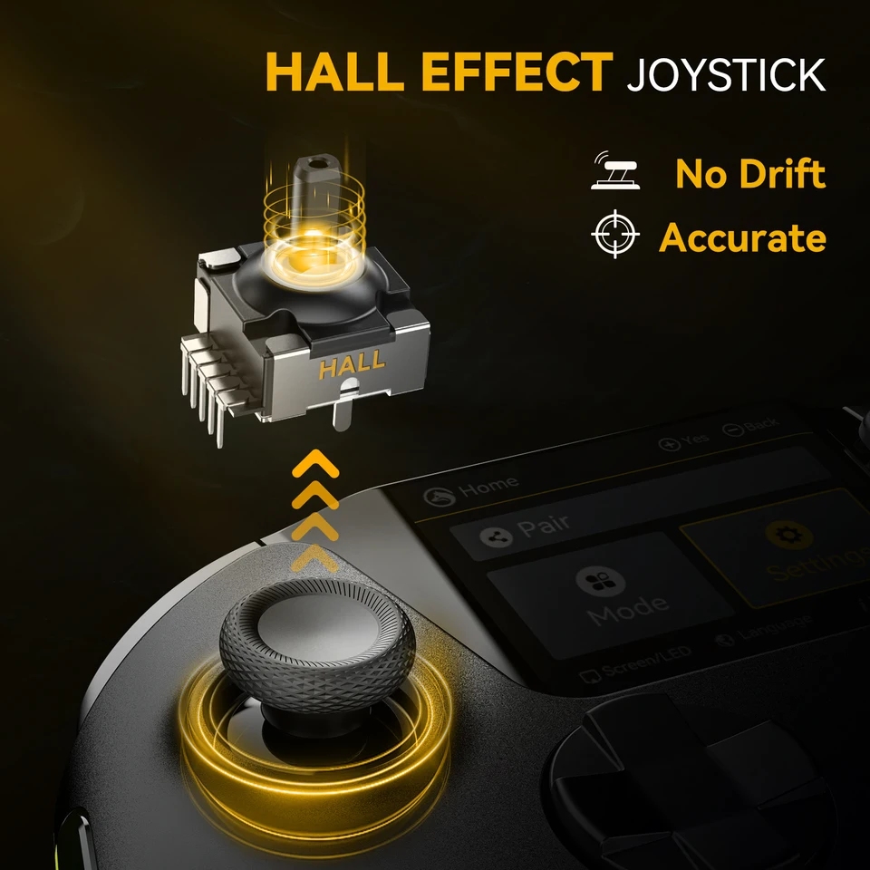 Wireless Gaming Controller Mamba One V2 For IOS/Android/Switch/PC Hall Effect Stick RGB Light 1800mAh With Charging Dock_voghion.com