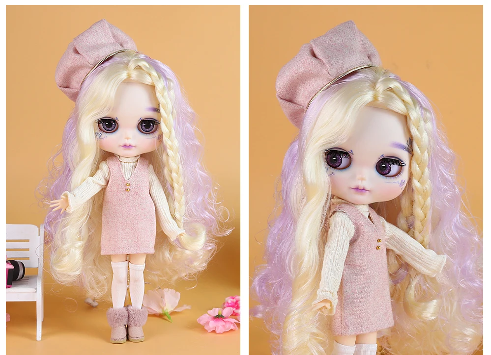 Barbara – Premium Custom Neo Blythe Doll with Multi-Color Hair, White Skin & Matte Cute Face 7