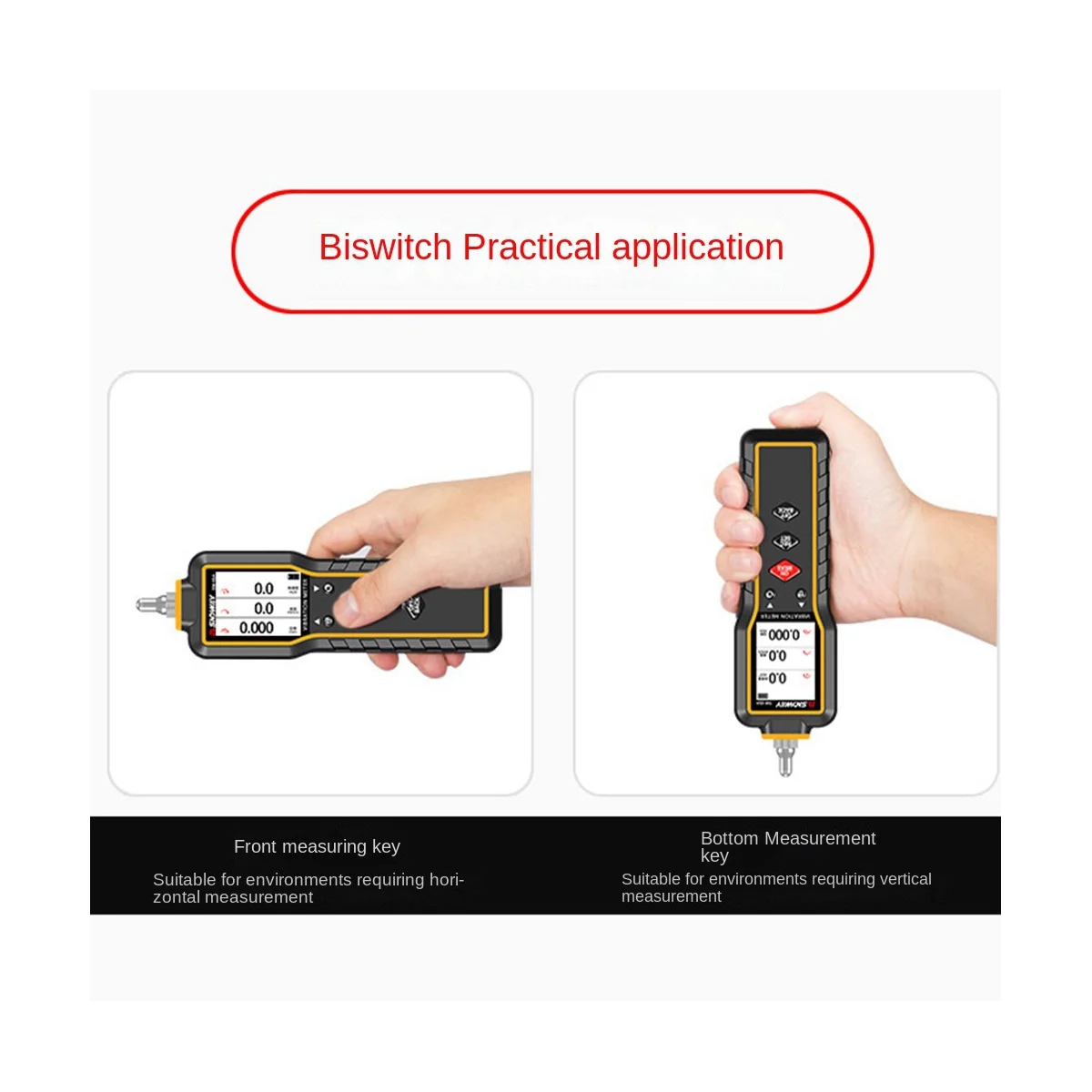 SNDWAY SW65A Digital Vibration Meter High Precision Vibration Detector Vibration Meter 3