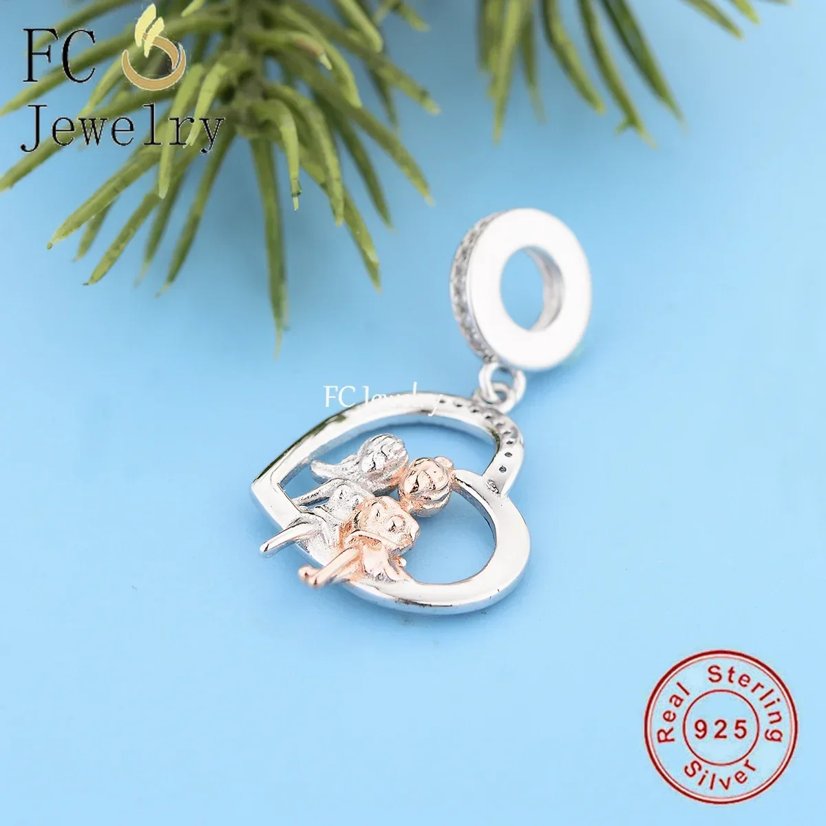 FC Jewelry 925 Sterling Silver Charm Bracelet Pendant Bead For Making Berloque