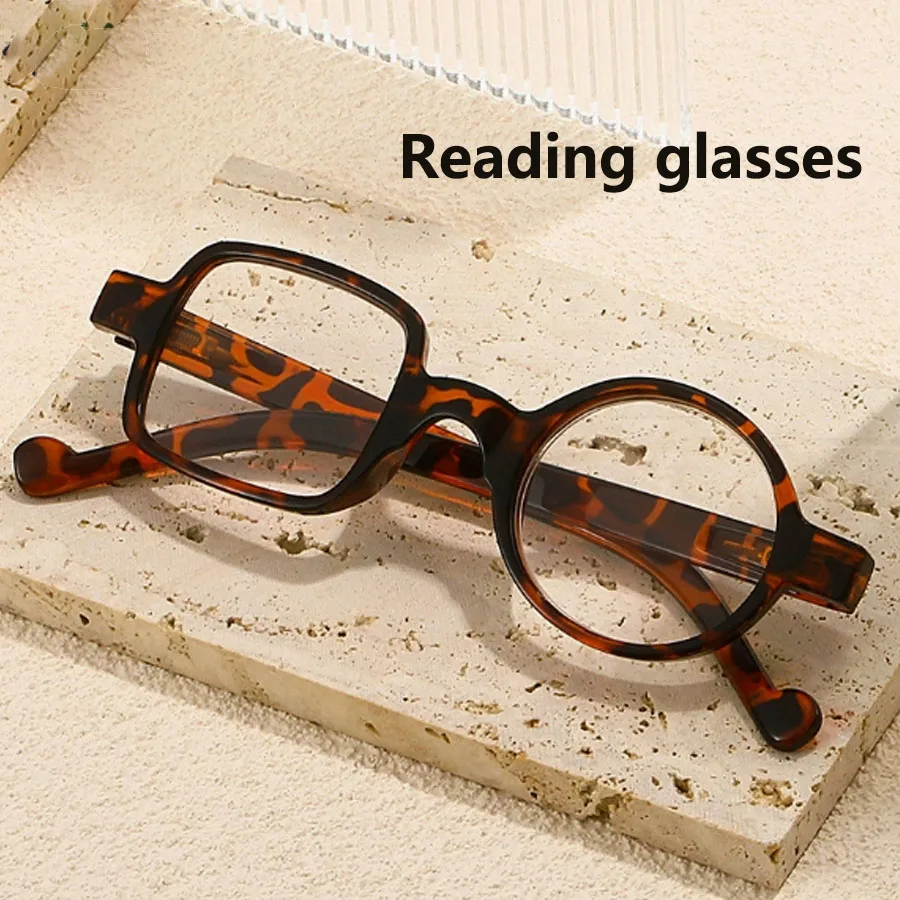 Stylish Irregular Vintage Reading Glasses for Men and Women – Perfect for Everyday Elegance