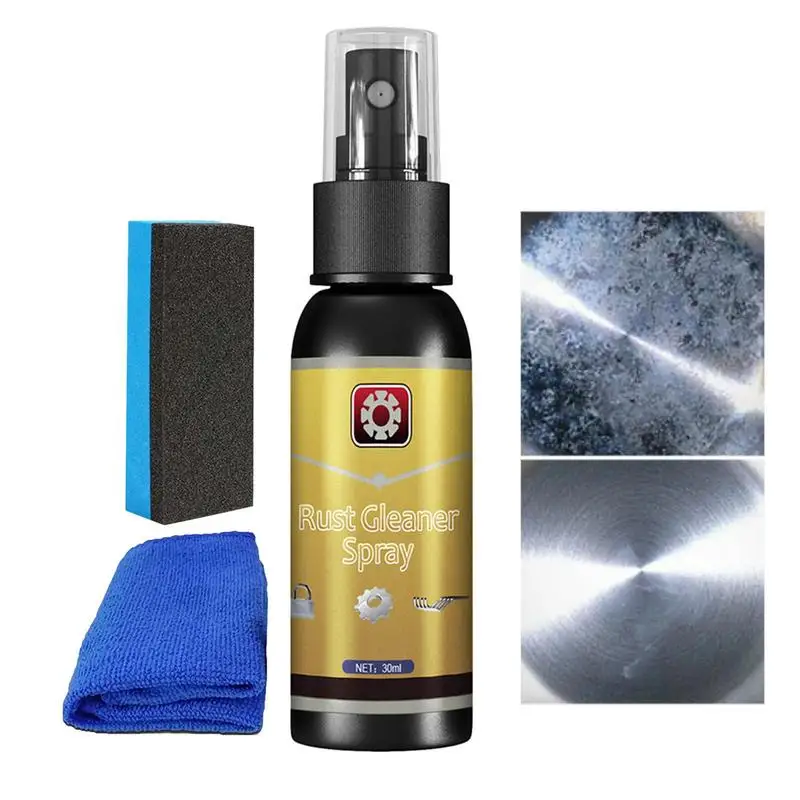 

Car Rust Removal Spray 30ml/100ml Metal Cleaner Spray Household Rust Remover Auto Multi-Purpose Rust Cleaning Agent Paint Care