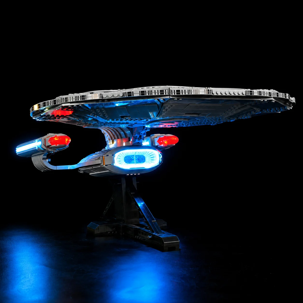 레고 10356 아이콘 스타 트렉: U.S.S.용 HPROSPER 5V LED 조명 엔터프라이즈 NCC-1701-D 장 램프(배터리 박스 포함)
