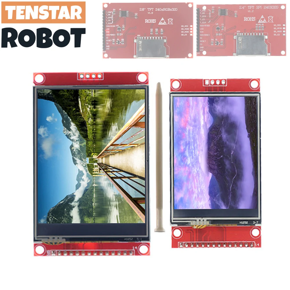 Fasizi 2.8 Inch TFT LCD Scherm Met Touch - ILI9341 SPI Module 240x320 Resolutie Voor Arduino En DIY Projecten