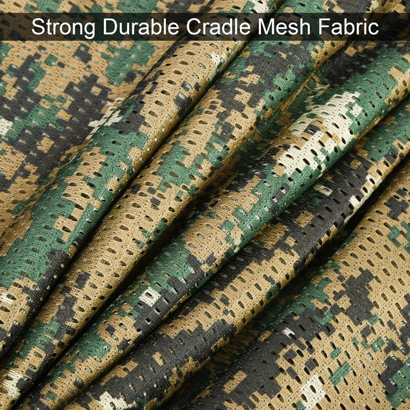 Filet Camouflage En Toile De Jute Imprimé Camo – 1,5 X 3 Mètres – STEPLAND