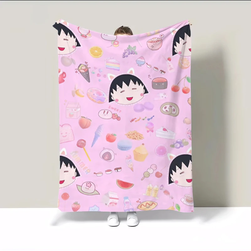 

C-Chi-bi Maruko Hairy Blankets for Decorative Sofa Blanket Manta Para Sofá Flannel Bedspread on the Bed Bedroom Decoration Throw