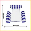 2024 Water Hammock Recliner Inflatable Floating Swimming Mattress Sea Swimming Ring Pool Party Toy Lounge Bed For Swimming 5