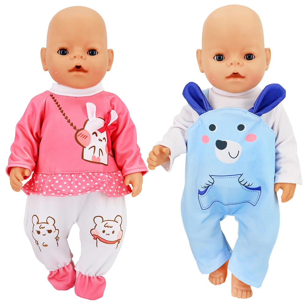 

Комбинезон для куклы reborn, 40 см, с кроликом, 18 дюймов
