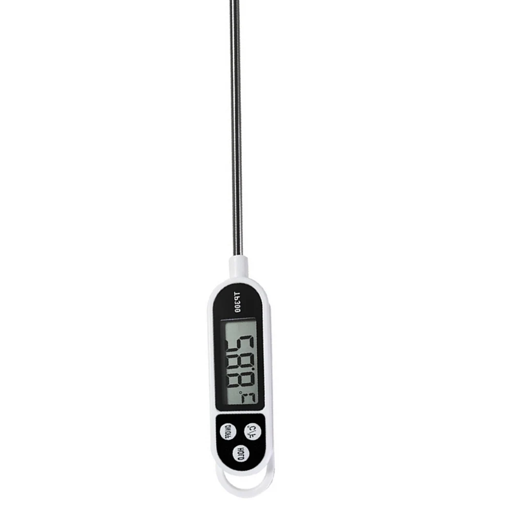 TP300 Electronic Food Thermometer Instant Read Meat Thermometer LCD Display Digital Milk Thermometer for Meat /Cooking /BBQ/Milk