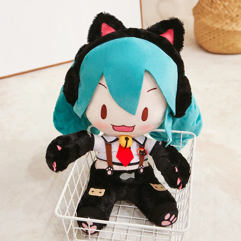 Anime Miku Fufu Plush Toys Kitty Collection Miku Stuffed Dolls Hobbies Collect Toys Kawaii Room Decor Kids Birthday Gifts - 4