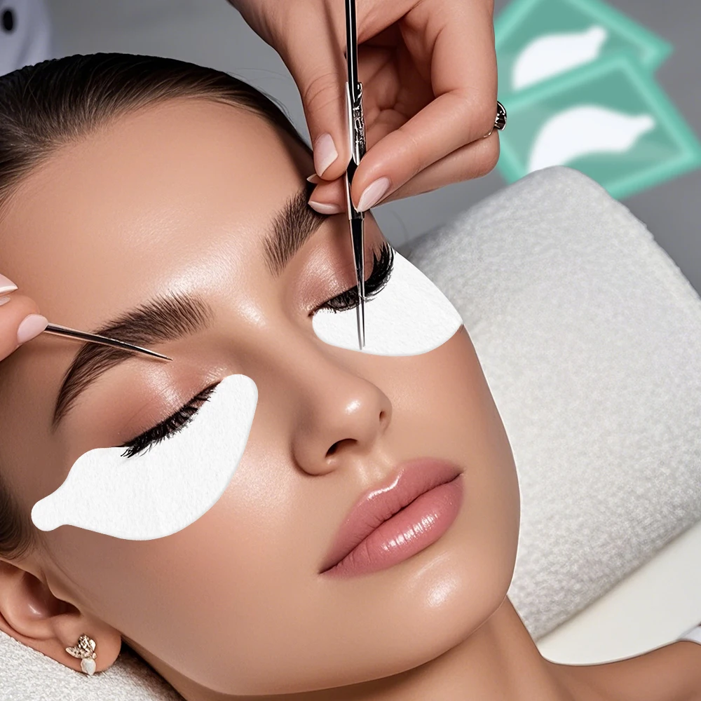 Eyelash Patches 100Pairs Hydrogel Eyelash Patches Under Eye Pads Gel Patch Lashes Patches for Extension Makeup Eye Pads Eyelash Extension Patch