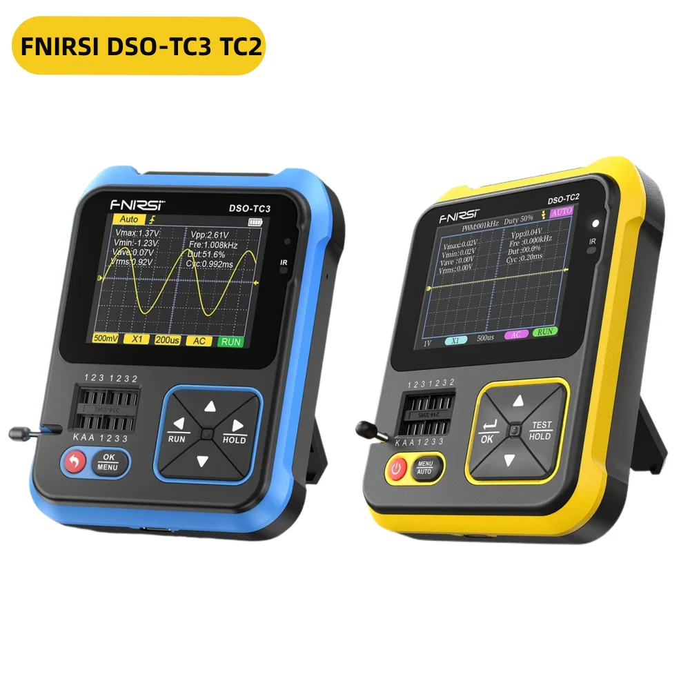 FNIRSI DSOTC3 TC2 Digital Oscilloscope Transistor Tester Function