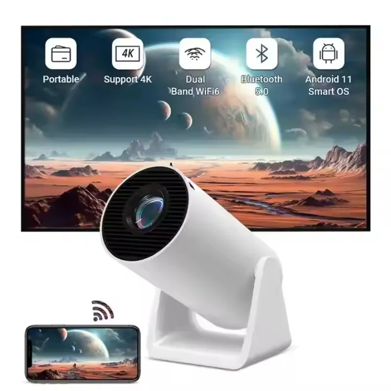 L10 Pro Full HD 4K Auto 1080p Projector Smart Android Wireless Home Theater Projector Portable Mini 4K