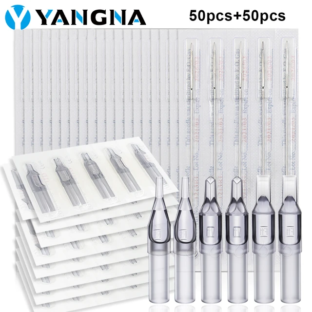 5-50pcs Mixed Assorted Tattoo Needles 10 Sizes-3 5 7 9RL 5 7 9RS 5 7 9M1