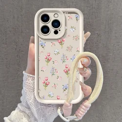 Floral Retro Phone Case with Hang Strap - Motorola G9 Play (S24070)