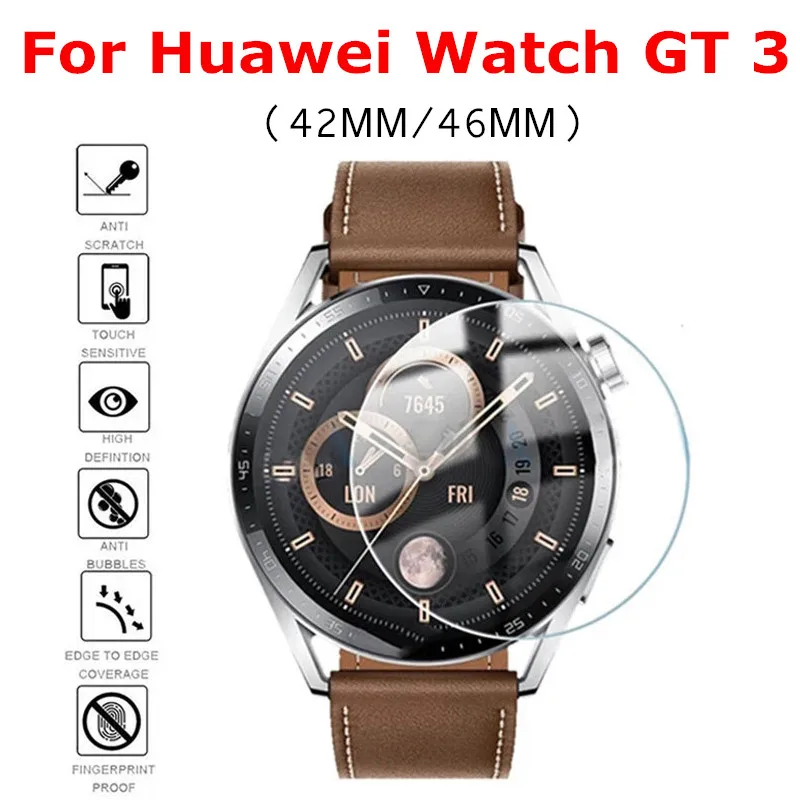 

2PCS Tempered Glass For Huawei Watch GT3 GT 3 46MM 42MM Screen Protector Film For GT3 Pro 43mm 46mm SmartWatch Protective Glass