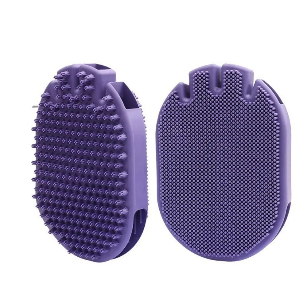 High Quality Dog Bath Massage Brush Pet Specific Cat Bath Brush Two-sided Massage Gloves TPR Material Cleaning Pet Products NEW