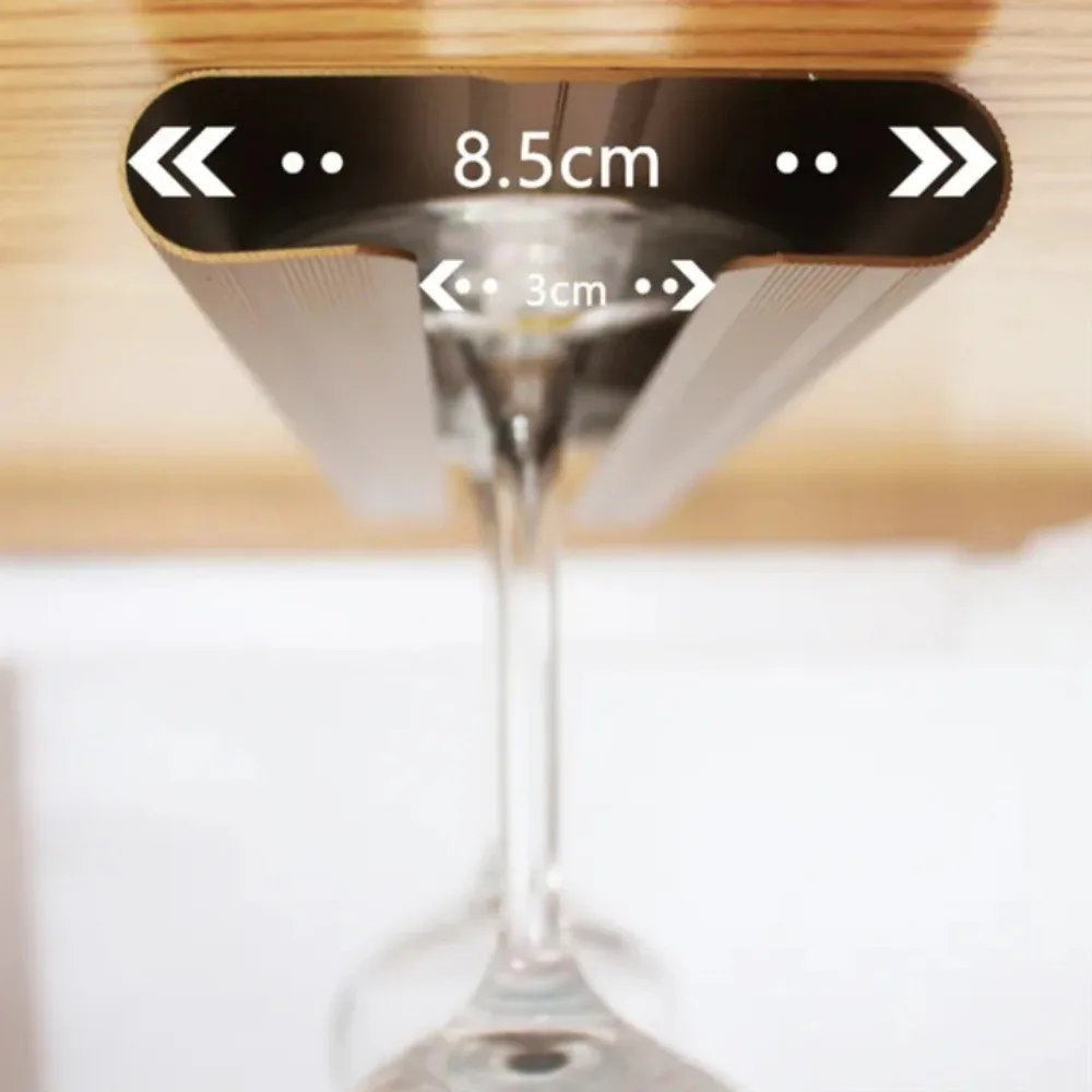 Creative Red Wine Cup Holder Hanging Goblet Wine Cabinet Glass for Decoration Household Kitchen Upside Down Shelf Aluminum Alloy 6