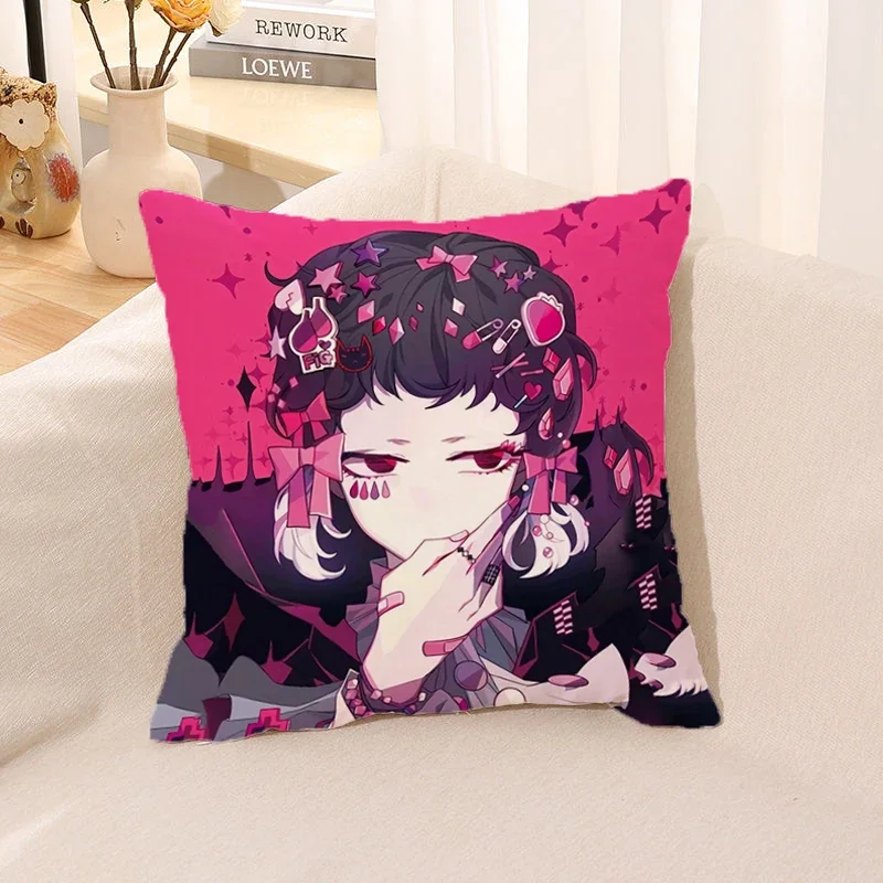 

Square Pillowcase Decorative Cushions for Sofa Office Anime Pillow Cover 40x40 Car Throw Nikolai Gogol Bungou Stray Dogs Pillows