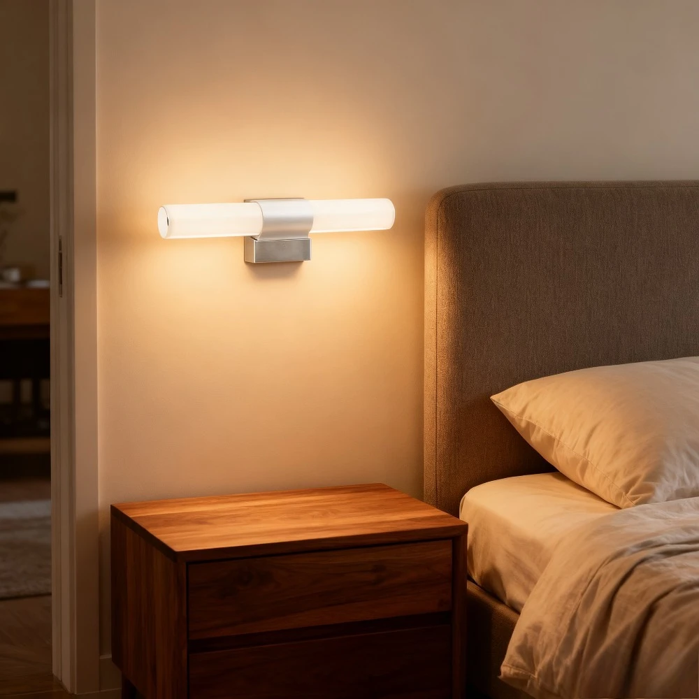 JOYINLED Nordic Style Vanity Light 12W 25CM Waterproof Mirror Lamp with Warm White for Porch Bedroom Bathroom Walkway Balcony