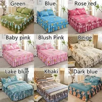 Ruffle Skirt Bedspread Home Textile Printed Bed Skirt Bedroom Coverlets Bedspreads Sheets Dust Cover Bedding  3PCS/Set 6