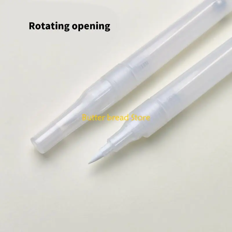 W89C 6PCS Nachfüllbarer leerer Pinsel Stift klare leere Farbstift Acryl leerer Marker -Stift – Detail 5