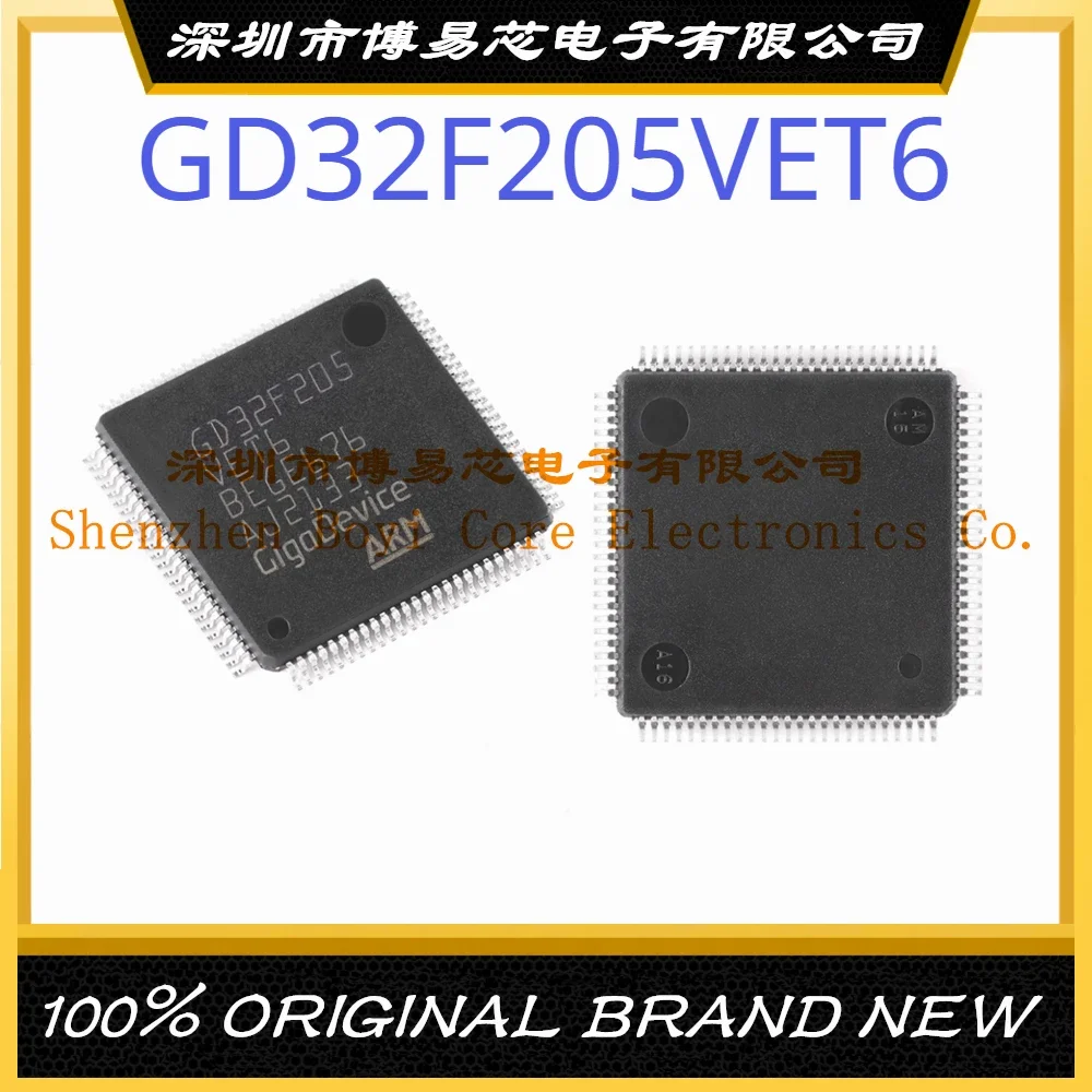 

GD32F205VET6 Package LQFP-100 ARM Cortex-M3 120MHz Flash: 512KB RAM: 128KB MCU (MCU/MPU/SOC)
