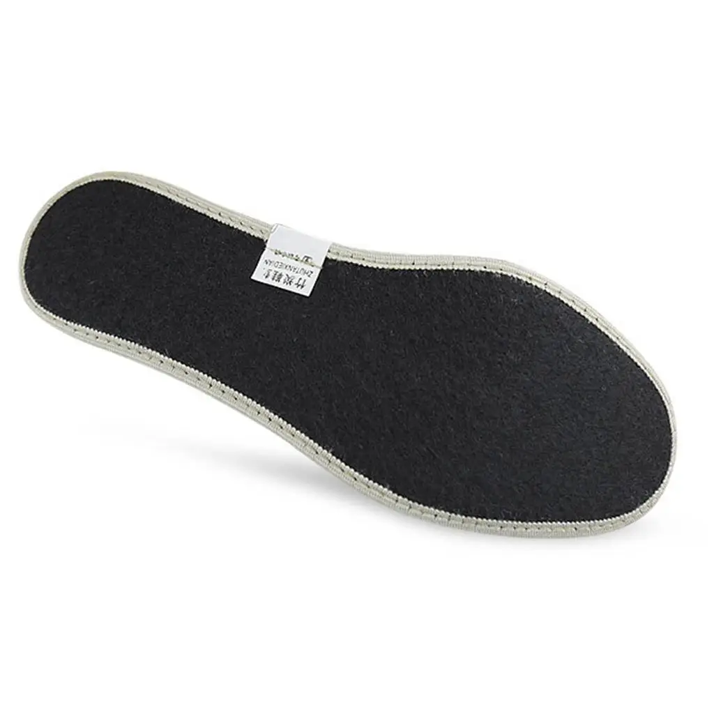 

2-4pack Warm Plush Bamboo Insoles Shoe Pads for Men Women Shoes Boot