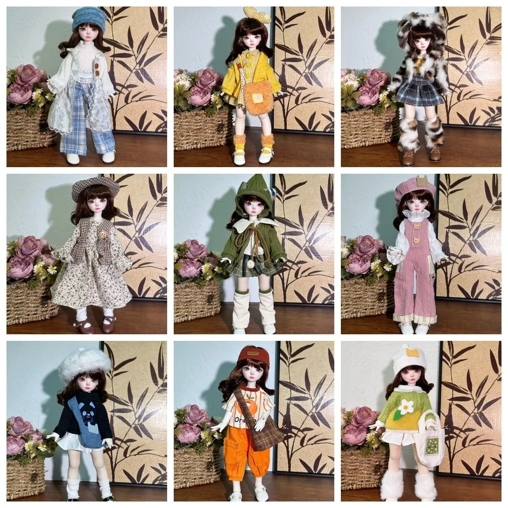 Cute Fashion 30cm Clothes Pretty Fall and Winter Style Dress Sweater Coat Casual Accessories Girl Toy Gift