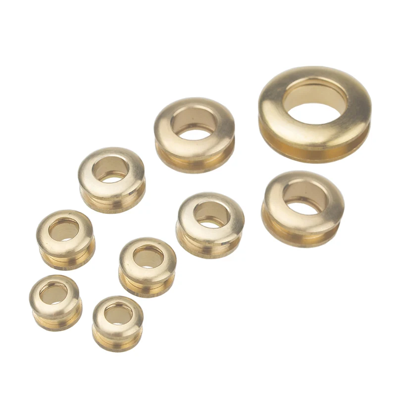 10pcs 20*10mm Brass Gas Hole Grommets Screw Threaded Connection Eyelet Bag Belt Part Hardware Leather Craft Handmade Buckle