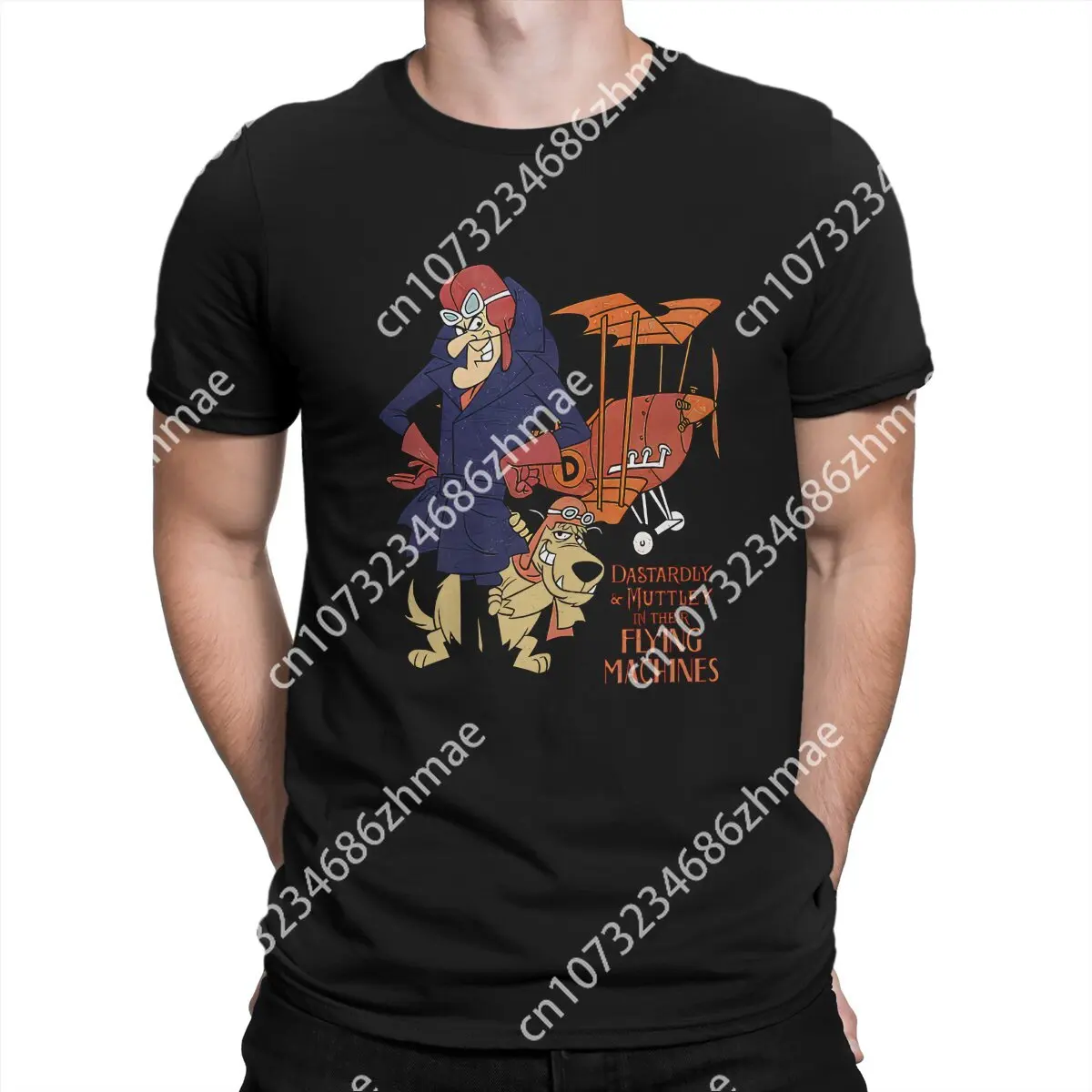 

Their Flying Machines Wacky Races 60s Cartoon Polyester T Shirt Fashion Crewneck TShirt Harajuku Streetwear
