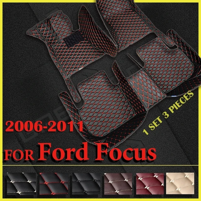  SureKit Alfombrillas de coche personalizadas para Ford Focus  2005 – 2011, 2012 – 2018 2019 de doble capa de piel de lujo impermeable  antideslizante cobertura completa para piso delantero y trasero : Todo lo  demás